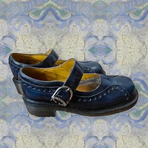 Vintage 90s navy Dr. Martens Mary Janes made in England